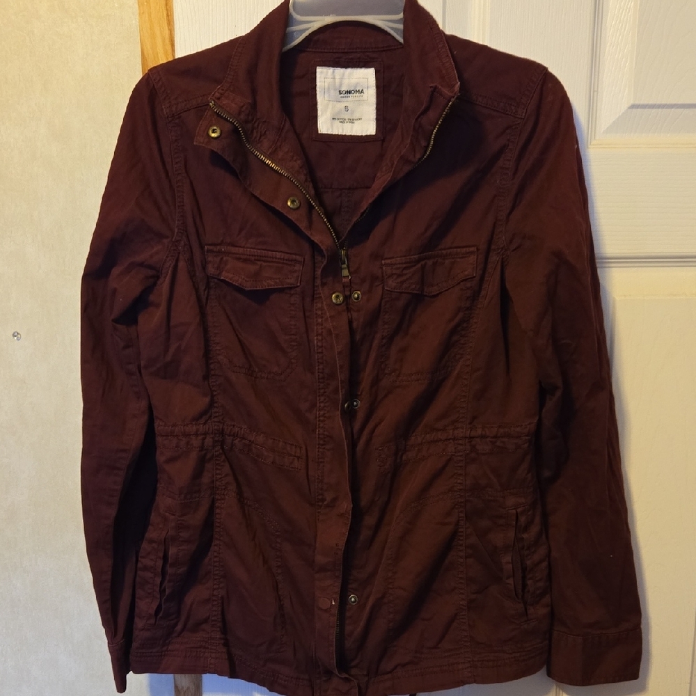 Universal Thread Maroon Utility Jacket - image 1